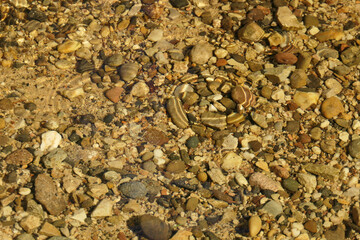 Pebbles Under Water