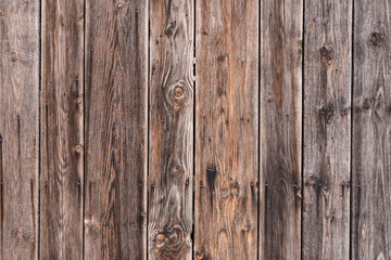 Rustic Wooden Fence Or Wooden Wall - Background, Copy-space