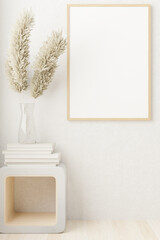 Mockup blank photo frame for your design.