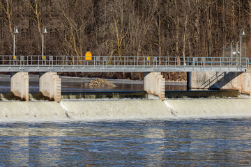 Small hydro plant on the river