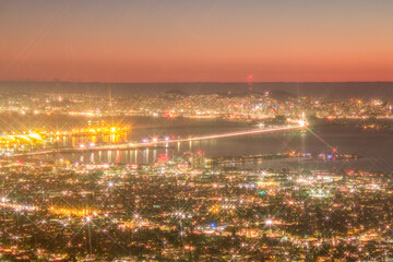 San Francisco Bay Area at Sunset