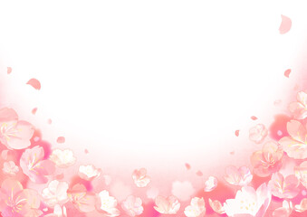 桜フレーム グラデーション