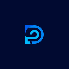 logo letter d line icon. simple and modern design, unique initial D.