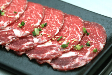 Premium Japanese beef yakiniku (Japanese style grilled beef)
