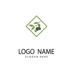 Olive logo template vector icon illustration design