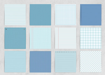 Note paper collection vector
