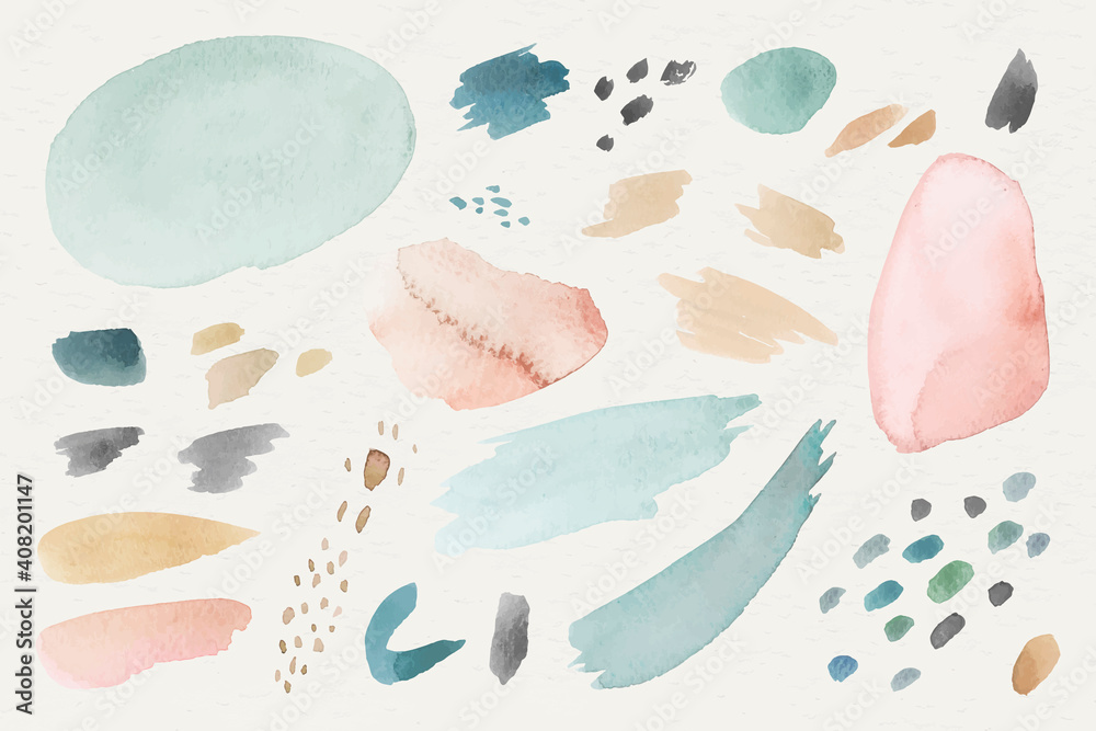 Canvas Prints colorful watercolor patterned background template vector