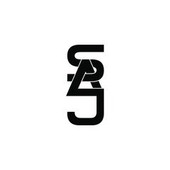 saj letter original monogram logo design