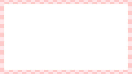 桃色の市松模様　背景素材