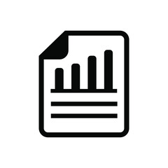Data report file icon vector graphic illustration