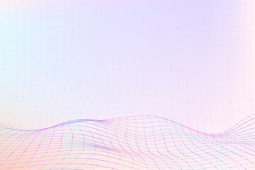 3D wave vector purple pattern design
