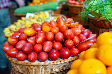 Passion fruit in a basket