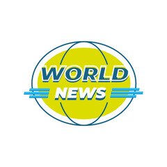 world news banner vector design