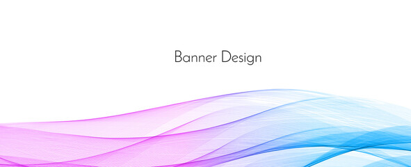 Abstract elegant decorative modern wave design banner background