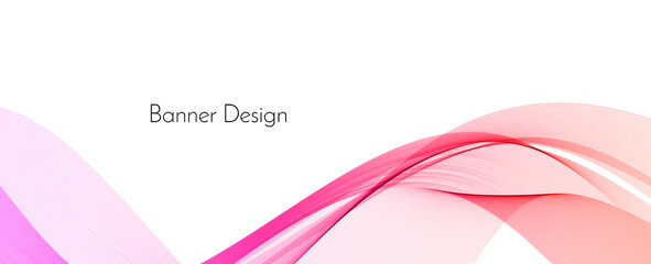 Abstract smooth stylish wave banner background
