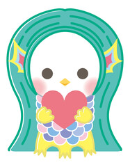 ハートを持ったアマビエ　