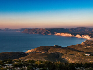 Coast landscape, Mesa Roldan headland Spain