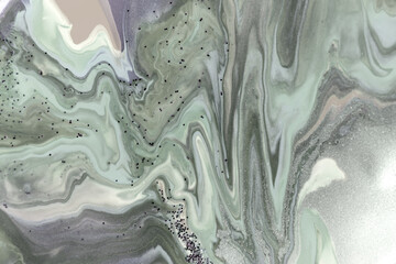 Pale green agate imitation pattern. Simple marble liquid texture.