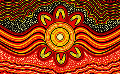 Australian aboriginal dot art