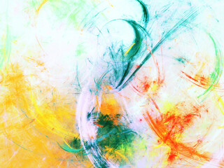 abstract chaotic fractal background 3D rendering illustration