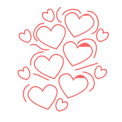 valentine hearts background. valentine with hearts