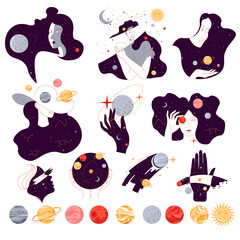 Universe and outer space solar system planets © Sonulkaster