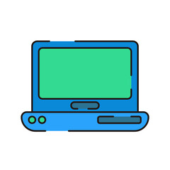 Computer Hardware Line Icons. Vector Illustration