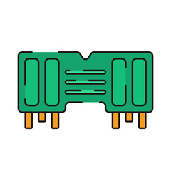 Computer Hardware Line Icons. Vector Illustration