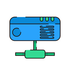 Computer Hardware Line Icons. Vector Illustration