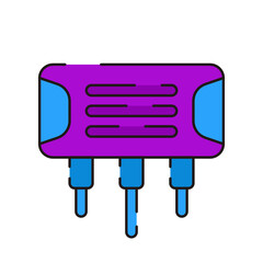 Internet service wireless router flat vector icon for apps and websites