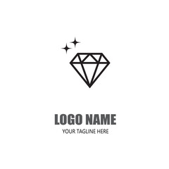 Fototapeta premium Diamond Logo Template vector icon illustration design