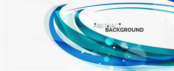 Waves and lines trendy design template for business or technology presentation, internet poster or web brochure cover, wallpaper