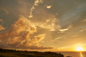 Sunset in Okinawa Japan