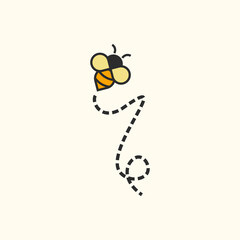 Initial Flying Bee