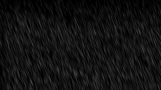 Rainfall motion graphics with night background