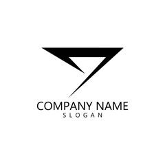 Naklejka premium Arrow illustration logo