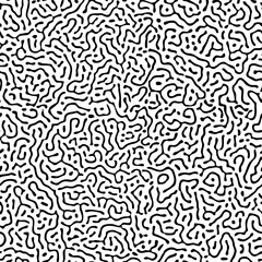 Seamless abstract background. Random wavy lines. Vector image.