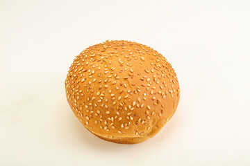 Burger bun with sesame seeds