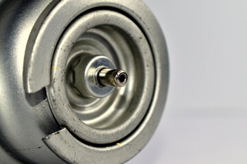 a fragment of a gas cylinder for a burner