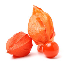 Physalis fruit isolated on white background 
