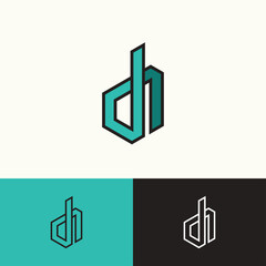 Letter D logo vector concept illustration