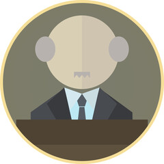 政治家・会社社長の職業人物アイコン
