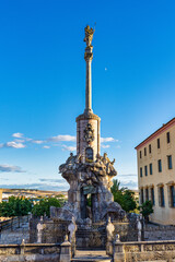 Fototapeta na wymiar The Triumph of Saint Raphael, Triunfo de San Rafael in Cordoba, Spain.