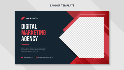 Digital marketing agency banner template