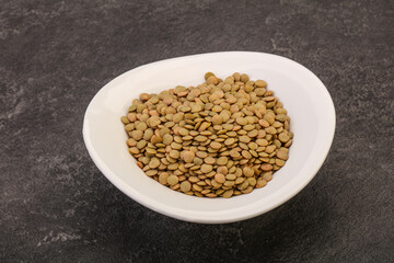 Vegan cuisine - Dry lentil heap