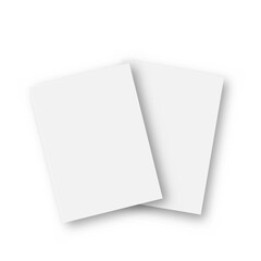 Blank catalogue flyer brochure mockup cover template. Vector