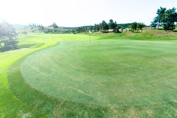 Golf course in the countryside. 