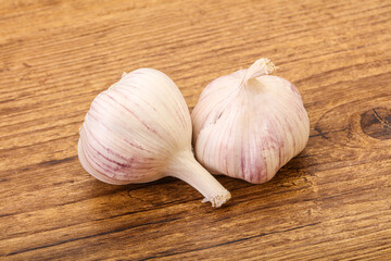 Fresh ripe and tasty garlic