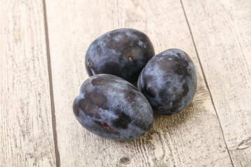 Ripe sweet and tasty plum