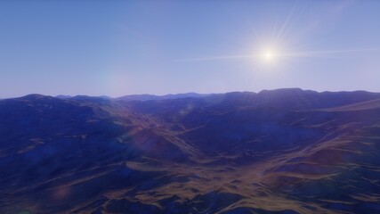 science fiction illustration, beautiful space background, a computer-generated surface, a fantasy world 3d render
